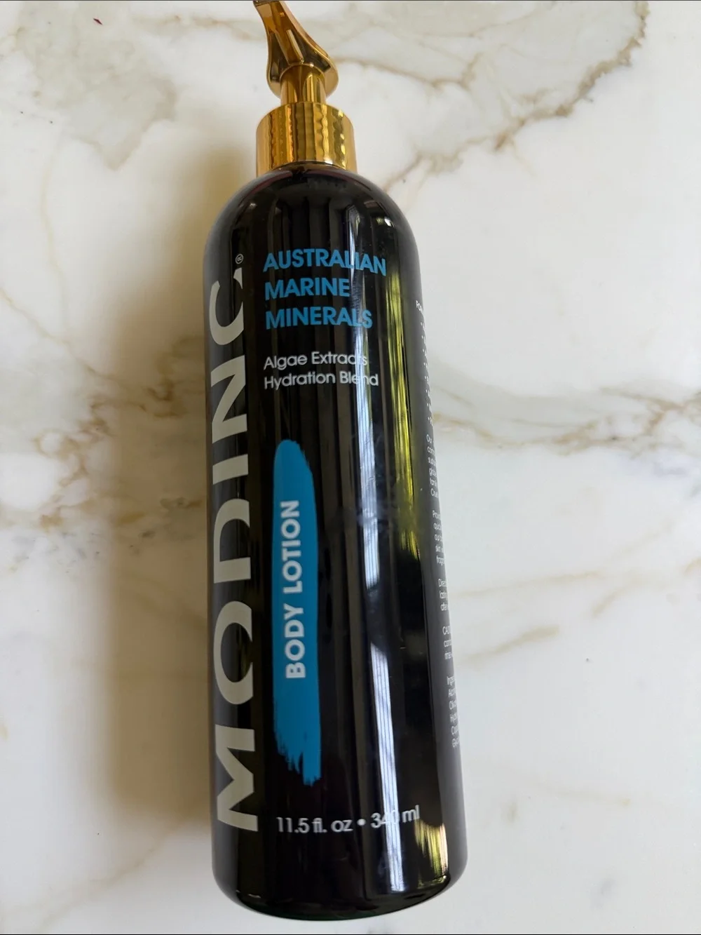 MODINC Australian Marine Minerals Body Lotion - Black with Blue Accent